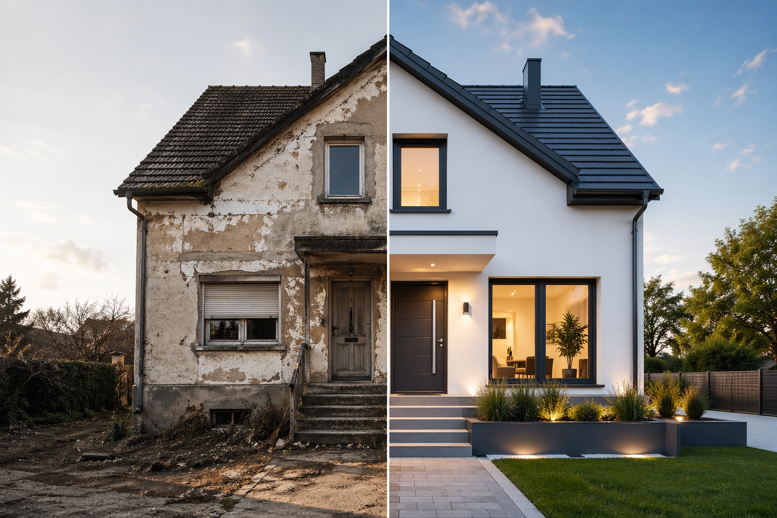 Rénovation maison 80m² — passage DPE F vers C, Bédarieux